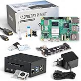 Raspberry Pi 5 8GB PCIe M.2 NVMe - Set | Metallgehäuse | Active Cooler | M.2 NVMe SSD PCIe Board | Offizielles USB-C 27W Netzteil | 64GB Edition | 4K Micro HDMI