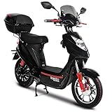 Rolektro E-City 45 Hero Elektromoped - 2000W E-Mofa mit Lithium-Akku - 45 km/h E-Moped mit Straßenzulassung - LED-Licht Farbdisplay Alarmanlage USB Koffer