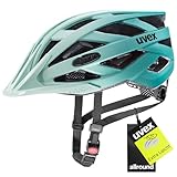 uvex i-vo cc - Leichter Allround-Helm für Damen und Herren - individuelle Größenanpassung - erweiterbar mit LED-Licht - Jade-Teal matt - 52-57 cm