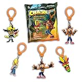 Just Toys JTCB-5300 Crash Bandicoot Anhänger Sammelfigur 1 von 8 im Mystery Pack, 5 cm, Mehrfarbig