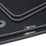 tuning-art BEF829 Fußmatten passend für Ford S-Max 2 2015-, Naht:Silber