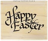 Art Stamps Happy Easter Clear Stamp Happy Easter (Frohe Ostern), Handwerk schwarz
