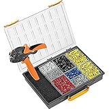 Weidmüller Kabelverarbeitungs-Set PZ 6roto L RC (inkl. Crimpzange und Aderendhülsen in verschiedenen Größen + Farben, mit Kunststoffkoffer) 485803