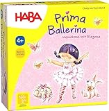 HABA Prima Ballerina – Tanzspiel für 2-6 Kinder – Zum Figuren Nachtanzen – Kooperatives Spiel zum Thema Ballett ab 4 Jahren – 1005979001