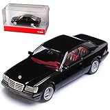 Mercedes-B E-Klasse C124 E 320 Coupe Schwarz 1984-1997 H0 1/87 Herpa Modell Auto