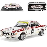 Generisch B*M*W E9 2800 CS Coupe Weiss Racing Team Marabout 24H SPA 1972 1968-1975 1/18 Minichamps Modell Auto