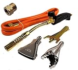 Unbekannt Gasbrenner Handlötset 4 TLG. Lötbrenner Löten Handlötgerät Lötkolben Gaslötgerät