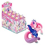 Galupy Rainbow Unicorn 16er Pack - Einhorn Spielzeug zu Sammeln, Einhorn Figuren mit Glitzerflügeln & Swarovski Kristal