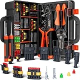 SOMELINE Crimpzange Wasserdicht Kfz Stecker Set, Crimpzange [0,34–2,5mm²], mit 1/2/3/4/5 Pin Kabelsteck Kfz – Wasserdichter Kabelstecker, Autostecker, Wasserdichter Steckverbinder