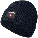 Höhenhorn 29A12+ZWL4 Ronce Knitted Beanie Unisex Herren Damen Navy (0520)