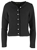 Trachtenjacke 80100 ROSI Strickjacke Trachten figurschmeichelnd (46, anthrazit)