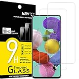NEW'C 2 Stück, Panzer Schutz Glas für Samsung Galaxy A51, Frei von Kratzern, 9H Härte, HD Displayschutzfolie, 0.33mm Ultra-klar, Ultrabeständig