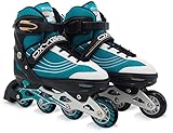 STAMP Unisex-Adult Patins en Ligne Ajustable semi-Soft SKIDS Control Oxygen T. 42-45, Blue-Black