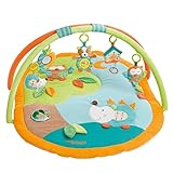 Fehn 3-D-Activity-Decke Spielbogen Sleeping Forest – Baby Krabbeldecke mit 5 abnehmbaren Spielzeugen zum Greifen – Spieldecke für Babys und Kinder ab 0+ Monaten – Krabbelmatte als Geschenk zur Geburt