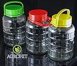 Agrohit Gurkenglas, Einmachglas, Einmachgläser 10 l aus Glas mit Deckel
