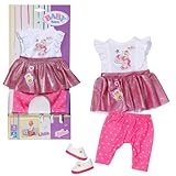 BABY born Lieblingsoutfit 36cm, Shirt mit Leggings und Schuhen für 36 cm Puppen, 836330 Zapf Creation
