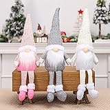 KAHEIGN 3Pcs Weihnachtswichtel Schwedische Weihnachten Deko Wichtel, Weihnachtsdeko Wichtel Figuren Skandinavische Weihnachtselfe Elfenfiguren für Familie Weihnachten Dekoration
