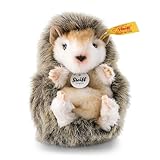 Steiff Kuscheltier Joggi Baby-Igel, Süßes Stofftier mit Kunststoffaugen, Kinder, Jungen & Mädchen, Plüschtier 10 cm, Braun, 070587