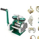 Manuelle Walzwerk-Maschine, 85mm Breite 50mm Kombination Schmuckwalzwerk Tablettiermaschine Walzdraht Flachblech Schmuckkennzeichnung DIY Werkzeug für Schmuckdesign und Reparatur