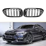 G30 Kühlergrill ABS Nieren Stoßstange Gitter für BMW 5er G30 G31 F90 Schwarz glänzend
