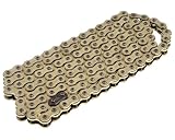 IGM Kette Gold 415x122 verstärkt mit Kettenschloss – kompatibel für Hercules Prima, Zündapp, Sachs, Kreidler, Puch, KTM, DKW Mofa