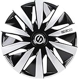 Satz Sparco Radzierblenden Lazio 13-Zoll Schwarz/Silber