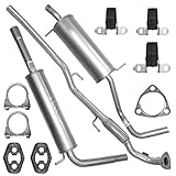 Adamot Auspuffanlage Schalldämpferset Auspuff für Seat Ibiza 3 III 6L 1.2 12V VW Polo 4 IV 9N 1.2i