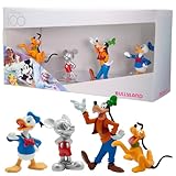 Bullyland 15150 - 100 Jahre Disney Jubiläumsset mit Mickey Mouse, Pluto, Goofy, Donald Duck, ideal als kleines Geschenk für Kinder ab 3 Jahren