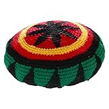 Wolle Stricken Rasta Hut Reggae Jamaikanische Kappe Bunte Beanie Hut Häkeln Gestrickt Slouchy Baggy Cap