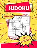 Sudoku Medium 500 Puzzles: Sudoku Puzzle Book - 500 Puzzles and Solutions - Medium Level - Volume 2. Tons of Fun for your Brain!