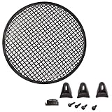 Lautsprechergitter 12" 30cm, Karo-Muster + Befestigungsset