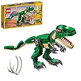 LEGO 31058 Creator Dinosaurier Spielzeug, 3in1 Modell mit T-Rex, Triceratops und Pterodactylus Figuren, Bausteine Set, Geburtstagsgeschenk für Kinder