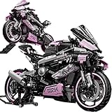 highdar Technik Motorrad Spielzeug Modellbausatz, 1920+Klemmbausteine Supermotorrad Bausteine für BMW Motorrad, Geländemotorrad Kreatives STEM Bausatz Geschenk für Erwachsene Sammler Kinder
