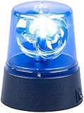 Lunartec Blaulicht: LED-Partyleuchte im Blaulichtdesign, 360°-Beleuchtung, Batteriebetrieb (Blinklicht, Blaulicht Batterie, batteriebetrieben)