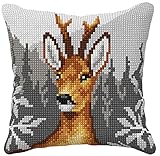 Orchidea - Kreuzstichkissenpackung - Reh - Bedruckte Stramin - 4.5 Count - Für Erwachsene - 30.99014