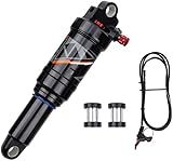 splumzer Mountainbike Stoßdämpfer Absorber Air Rear Shock - Rebound/Lock Out/Luftdruck einstellbar (Fernsperrung, 165MM)