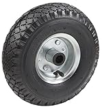 Metafranc Luftrad Ø 260 mm - Stahl-Felge - Typ 3.00 - 4 - 200 kg Tragkraft - Rollenlager / Komplettrad mit Felge / Sackkarrenrad / Sackkarrenreifen / Ersatzrad / 810130