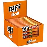BiFi Roll – 24er Pack (24 x 45 g) – Snack im Teigmantel – Herzhafter, original Salami Fleischsnack