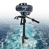 BRRIDE 2-Takt 3,5 PS Außenbordmotor Bootsmotor, Benzinmotor Bootsport Wasserkühl, Leistungsstarker Aussenborder schlauchboot motor, Außenborder für Schlauchboote, Fischerboote