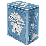 Nostalgic-Art Retro Vorratsdose L, 3 l, Sugar – Geschenk-Idee für die Küche, Große Blech-Dose, Vintage Design