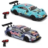 CMJ RC Autos Zwillingspack: Offiziell lizenzierte Audi RS5 DTM & Mercedes AMG C63 DTM Maßstab 1:24 2.4Ghz Ferngesteuerte Autos – Perfekt für Rennsportfans