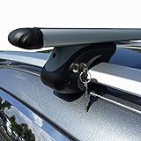 VDP Alu Relingträger L120 kompatibel mit VW Golf Plus 05-14 bis abschliessbar