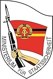 U24 Aufkleber DDR Stasi Wappen Emblem Autoaufkleber Sticker Konturschnitt