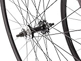 KHE Fixie Laufrad hinten 700c 28" Industriegelagert 32 Loch schwarz Doppelkammerfelge Flip Flop Starr + Freilauf