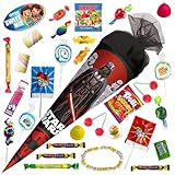 OYOY 35cm Schultüte gefüllt mit Süßigkeiten Mix I ROTH Schultüte Star Wars I kleine Schultüte gefüllt I Geschwister Schultüte I Einschulung Geschenk