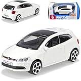 alles-meine.de GmbH Volkwagen Polo V G*T*I Typ 6R 3 Türer Weiss 2009-2017 1/43 Burago Modell Auto mit individiuellem Wunschkennzeichen