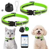 Katze GPS Tracker Hund Kompatibel mit iOS ＆ Android, Weltweite Standortverfolgung, Katzen Halsband GPS Trackers Ohne ABO, Mini Pet Tracker für Katzentracker Katzentracking Peilsender