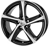 Brock B25 schwarz front-poliert 6,5x15 ET38 4.00x100.00 Hub Hole 63.40 mm - Alu felgen