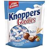 Knoppers Goodies Knusper Minis – 1 x 180g – knusprige Waffelkugeln gefüllt mit Haselnussstücken, Milch- und Nougatcreme, umhüllt von Schokolade