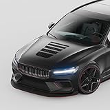 Finest Folia Rennstreifen Auto Aufkleber für Motorhaube Motorrad Bus Sticker Kfz Zubehör Tuning Dekor Design Folie Racing Streifen Dach KX077 (04 Carbon)